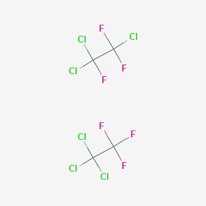 molecular formula C4Cl6F6 B12328519 Ethane, trichlorotrifluoro- CAS No. 26523-64-8