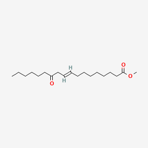 molecular formula C19H34O3 B1232857 Methyl 12-oxo-trans-10-octadecenoate CAS No. 21308-79-2