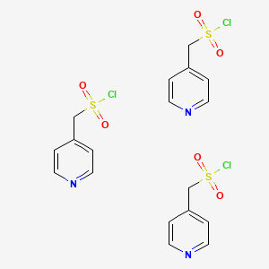 molecular formula C18H18Cl3N3O6S3 B12328598 pyridin-4-ylmethanesulfonyl chloride 