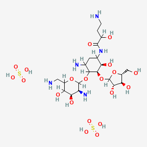 molecular formula C21H45N5O20S2 B1232860 Butirosin disulfate salt 
