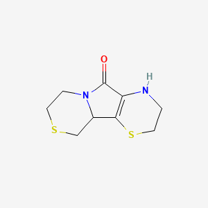 molecular formula C9H12N2OS2 B1232861 Aminoethylcysteine ketimine decarboxylated dimer 