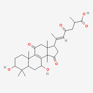 molecular formula C30H42O7 B12328731 12β-Hydroxyganoderenic acid B 
