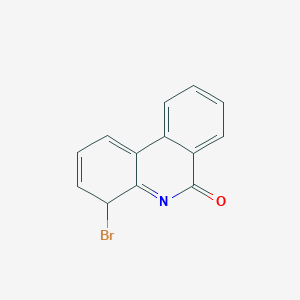molecular formula C13H8BrNO B12328797 6(5H)-Phenanthridinone,4-bromo- 
