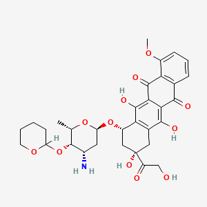 molecular formula C32H37NO12 B1232887 pirarubicin 