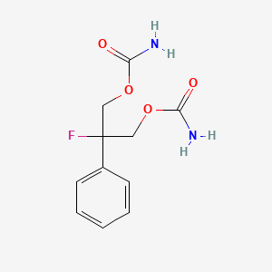 molecular formula C11H13FN2O4 B1232889 Fluorofelbamate CAS No. 726-99-8