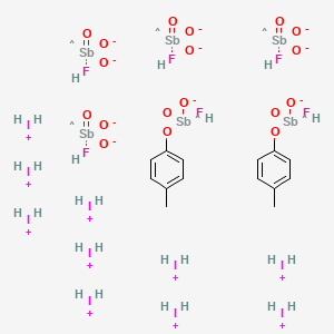 molecular formula C14H40F6I10O18Sb6 B12328897 Iodonium bis(4-methylphenyl) hexafluoroantimonate 