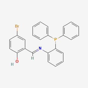 molecular formula C25H19BrNOP B12328904 Phenol, 4-bromo-2-[[[2-(diphenylphosphino)phenyl]imino]methyl]- 