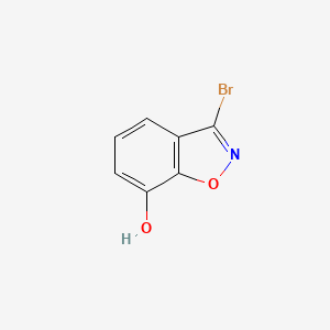molecular formula C7H4BrNO2 B12328915 3-Bromobenzo[d]isoxazol-7-ol 