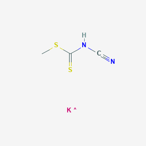 molecular formula C3H4KN2S2 B12328971 Carbamodithioic acid, N-cyano-, methyl ester, potassium salt (1:1) 