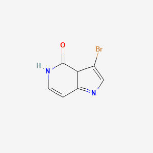 molecular formula C7H5BrN2O B12329073 3-Bromo-3a,5-dihydropyrrolo[3,2-c]pyridin-4-one 