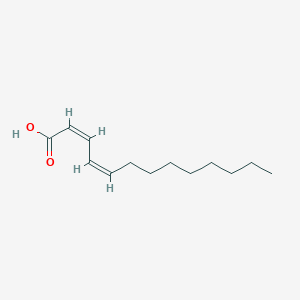 molecular formula C13H22O2 B12329105 Tridecadienoic acid, (Z,Z)- 