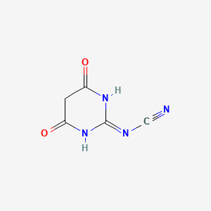 molecular formula C5H4N4O2 B12329137 Cyanamide, N-(1,4,5,6-tetrahydro-4,6-dioxo-2-pyrimidinyl)- CAS No. 55067-10-2