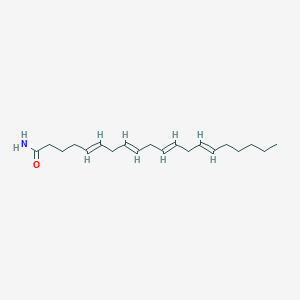 molecular formula C20H33NO B1232915 (5E,8E,11E,14E)-icosa-5,8,11,14-tetraenamide 