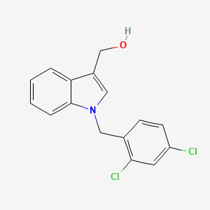 molecular formula C16H13Cl2NO B12329205 [1-(2,4-dichlorobenzyl)-1H-indol-3-yl]methanol CAS No. 92407-92-6