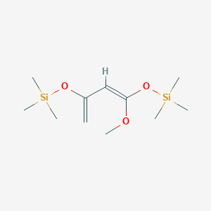 molecular formula C11H24O3Si2 B12329230 1-Methoxy-1,3-bis(trimethylsilyloxy)-1,3-butadiene 