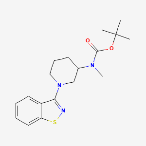 molecular formula C18H25N3O2S B12329373 tert-Butyl (1-(benzo[d]isothiazol-3-yl)piperidin-3-yl)(methyl)carbamate 