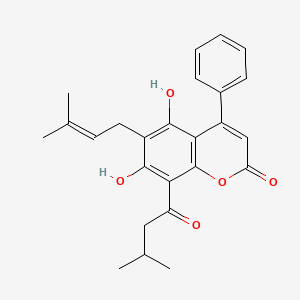 molecular formula C25H26O5 B1232938 Mammea A/BA CAS No. 5224-54-4