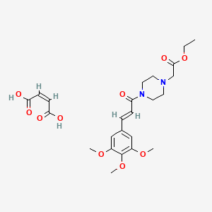 molecular formula C24H32N2O10 B1232949 Cinepazet maleate CAS No. 50679-07-7