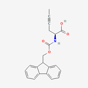 molecular formula C21H19NO4 B12329548 Fmoc-(S)-2-aminohex-4-ynoic acid 