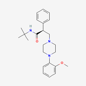 (2S)-N-tert-butyl-3-[4-(2-methoxyphenyl)piperazin-1-yl]-2-phenylpropanamide