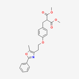 Dimethyl 4-[2-(5-methyl-2-phenyl-4-oxazolyl)ethoxy]benzylmalonate