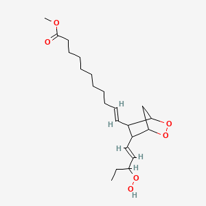 molecular formula C22H36O6 B1232987 Methyl 8-[3,5-epidioxy-2-(3-hydroperoxy-1-pentenyl)-cyclopentyl]-octanoate 