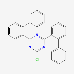 molecular formula C27H18ClN3 B12329896 2,4-Di(2-biphenylyl)-6-chloro-1,3,5-triazine 