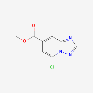 molecular formula C8H6ClN3O2 B12329950 Methyl 5-chloro-[1,2,4]triazolo[1,5-a]pyridine-7-carboxylate CAS No. 2009345-83-7