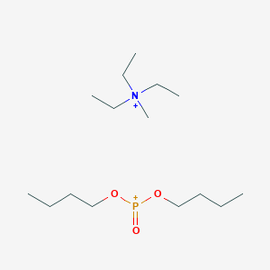 molecular formula C15H36NO3P+2 B12329993 Methyltriethylammonium dibutyl phosphonate CAS No. 947601-90-3