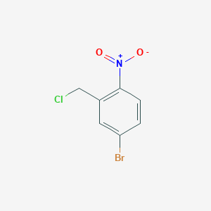 molecular formula C7H5BrClNO2 B12330070 4-Bromo-2-(chloromethyl)-1-nitrobenzene 