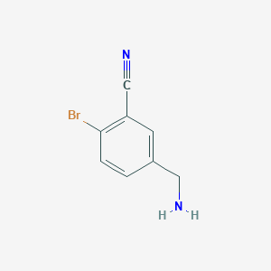 molecular formula C8H7BrN2 B12330116 4-Bromo-3-cyanobenzylamine 