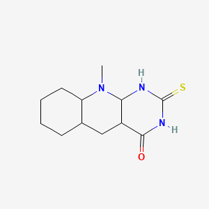 molecular formula C12H19N3OS B12330138 Pyrimido[4,5-b]quinolin-4(3H)-one, 2,10-dihydro-10-methyl-2-thioxo- 