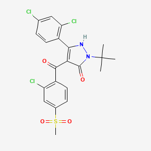 2-tert-butyl-4-(2-chloro-4-methylsulfonylbenzoyl)-5-(2,4-dichlorophenyl)-1H-pyrazol-3-one