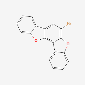 molecular formula C18H9BrO2 B12330220 6-Bromobenzofurano[2,3-c]dibenzofuran 
