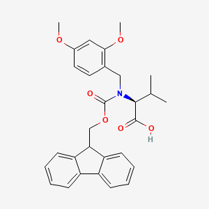molecular formula C29H31NO6 B12330225 N-[(2,4-Dimethoxyphenyl)methyl]-N-[(9H-fluoren-9-ylmethoxy)carbonyl]-L-valine 