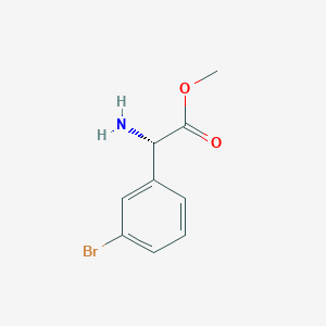 molecular formula C9H10BrNO2 B12330270 methyl (2S)-2-amino-2-(3-bromophenyl)acetate 