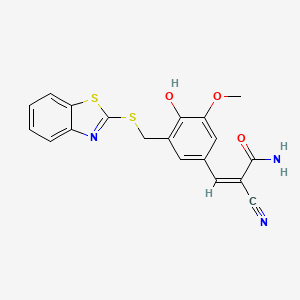molecular formula C19H15N3O3S2 B1233030 Tyrphostin C15 