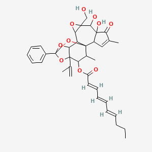 molecular formula C37H42O10 B1233036 Gniditrin CAS No. 55306-10-0