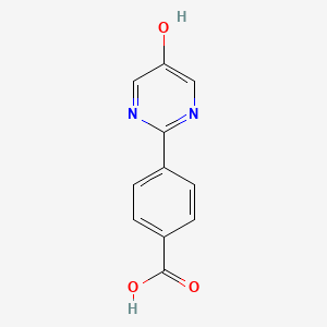 molecular formula C11H8N2O3 B12330404 4-(5-Hydroxypyrimidin-2-yl)benzoic acid 