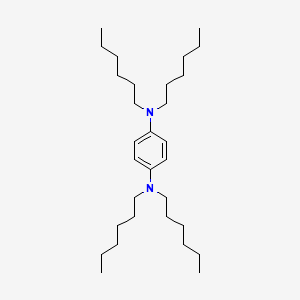 molecular formula C30H56N2 B12330449 N~1~,N~1~,N~4~,N~4~-Tetrahexylbenzene-1,4-diamine CAS No. 202650-29-1