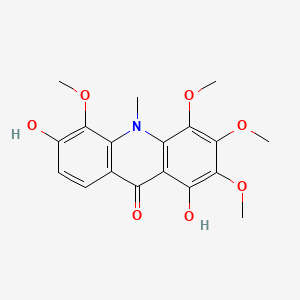 molecular formula C18H19NO7 B1233050 Glyfoline CAS No. 82354-35-6