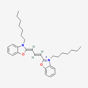 molecular formula C31H41N2O2+ B1233052 DiOC7(3) CAS No. 79953-80-3