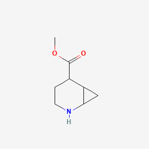 molecular formula C8H13NO2 B12330669 Methyl 2-azabicyclo[4.1.0]heptane-5-carboxylate 