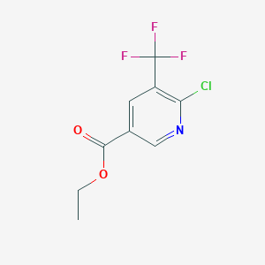 molecular formula C9H7ClF3NO2 B12330686 Ethyl 6-chloro-5-(trifluoromethyl)nicotinate 