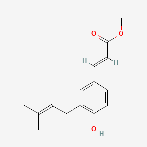 molecular formula C15H18O3 B1233073 Plicatin B CAS No. 72704-01-9