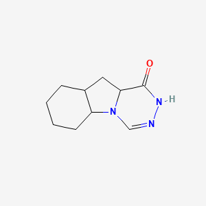 molecular formula C10H15N3O B12330746 5a,6,7,8,9,9a,10,10a-octahydro-2H-[1,2,4]triazino[4,5-a]indol-1-one 