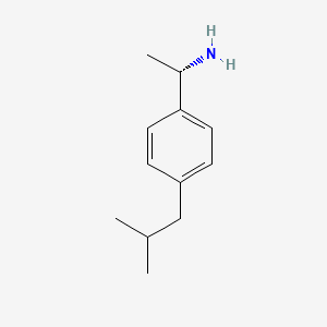 molecular formula C12H19N B12330862 Benzenemethanamine, alpha-methyl-4-(2-methylpropyl)-, (S)-(9CI) 
