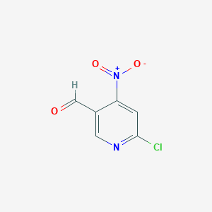molecular formula C6H3ClN2O3 B12330863 6-Chloro-4-nitro-pyridine-3-carbaldehyde 