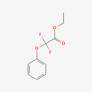 molecular formula C10H10F2O3 B12330989 Ethyl 2,2-difluoro-2-phenoxyacetate 