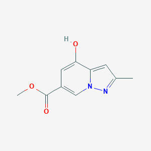 molecular formula C10H10N2O3 B12331052 Methyl 4-hydroxy-2-methylpyrazolo[1,5-a]pyridine-6-carboxylate 